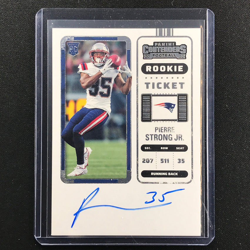2022 Contenders PIERRE STRONG JR. Rookie Ticket RPS Auto Base #131