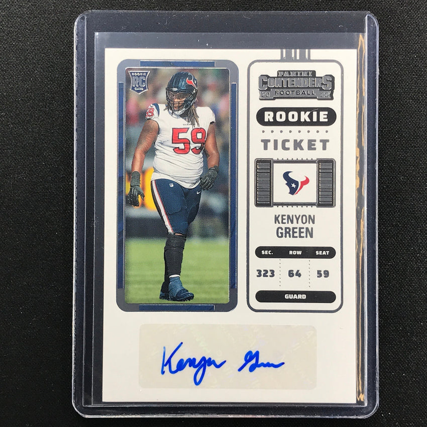 2022 Contenders KENYON GREEN Rookie Ticket Auto Base #149