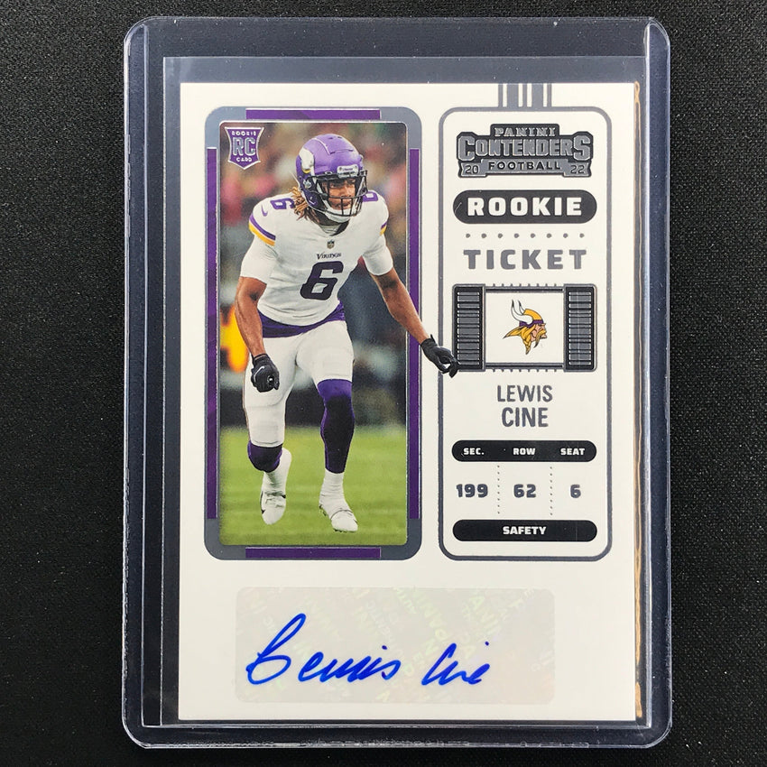 2022 Contenders Lewis Cine Rookie Ticket Auto Base No 161