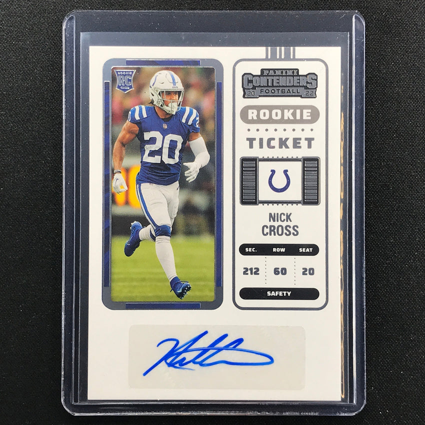 2022 Contenders NICK CROSS Rookie Ticket Auto Base #196