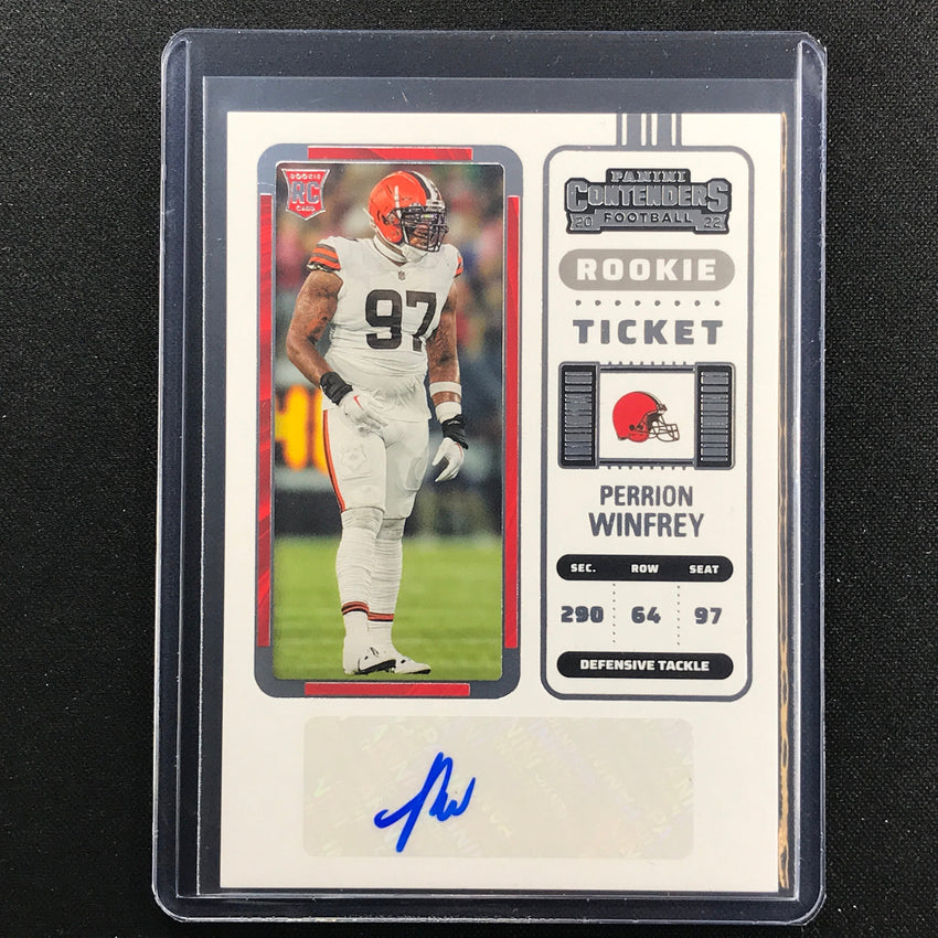 2022 Contenders PERRION WINFREY Rookie Ticket Auto Base #202