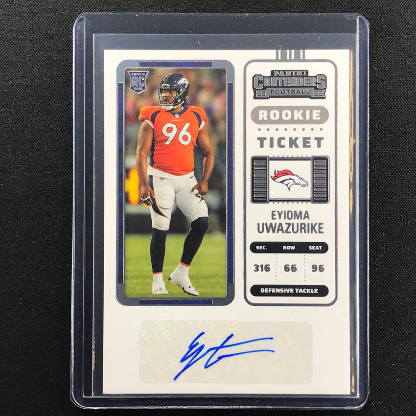 2022 Contenders EYIOMA UWAZURIKE Rookie Ticket Auto Base #207