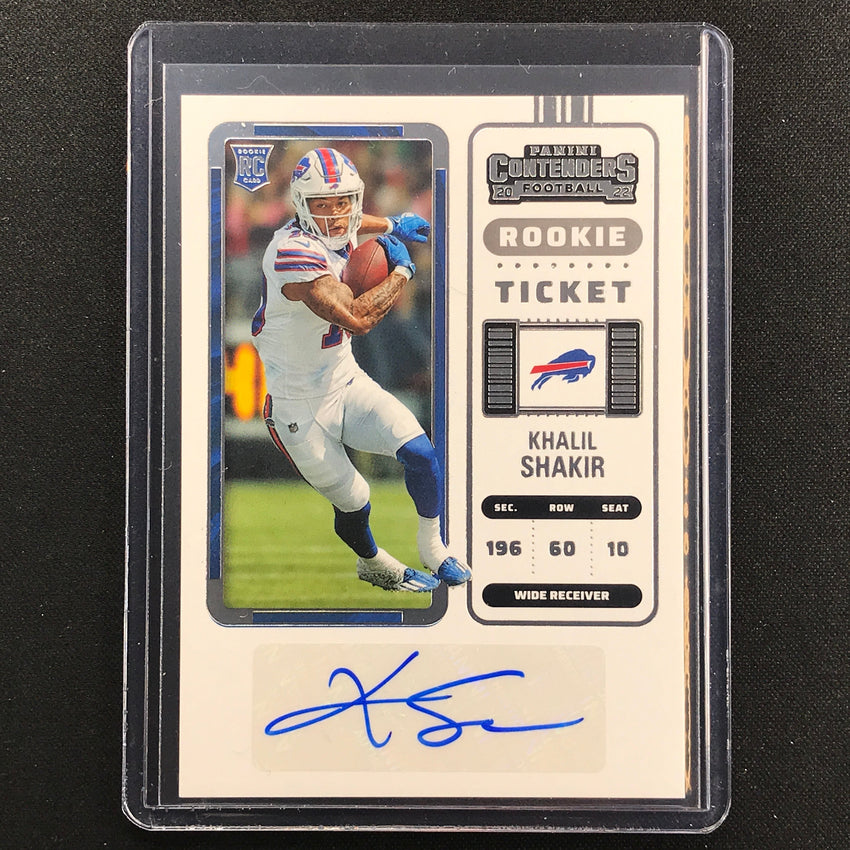 2022 Contenders Khalil Shakir Rookie Ticket Auto Base No 219