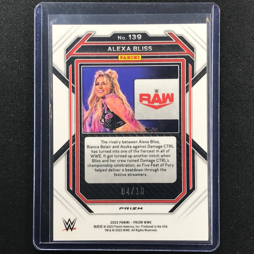 2023 Prizm Wwe Alexa Bliss Vertical Gold Prizm 4/10