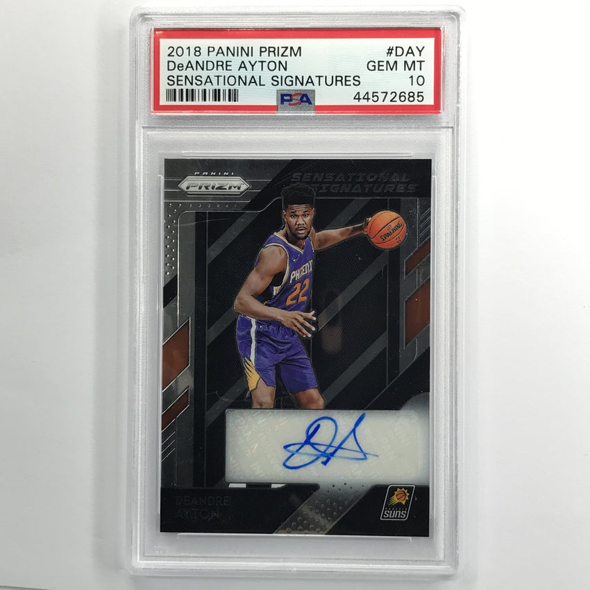2018-19 Prizm Deandre Ayton Sensational Signatures Rookie Auto No Day PSA 10 685