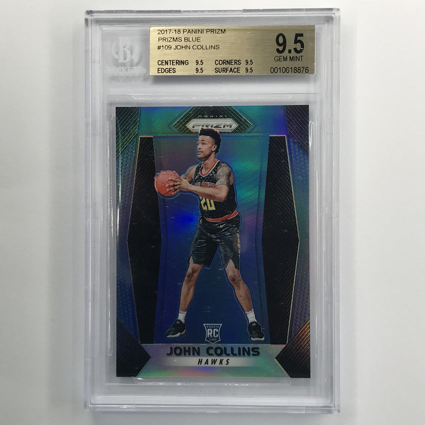 2017-18 Prizm John Collins Rookie Blue 63/199 BGS 9.5
