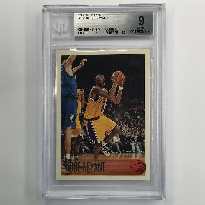 1996-97 Topps Kobe Bryant Rookie No 138 Bgs 9 043