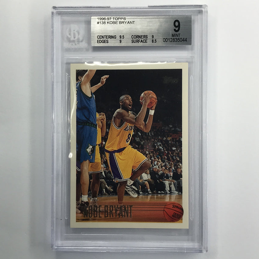 1996-97 Topps Kobe Bryant Rookie No 138 BGS 9 044