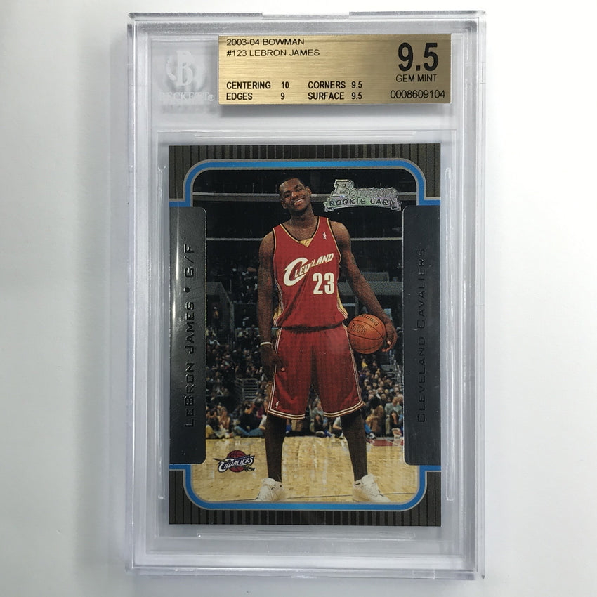 2003-04 Bowman Lebron James Rookie No 123 Bgs 9.5 104
