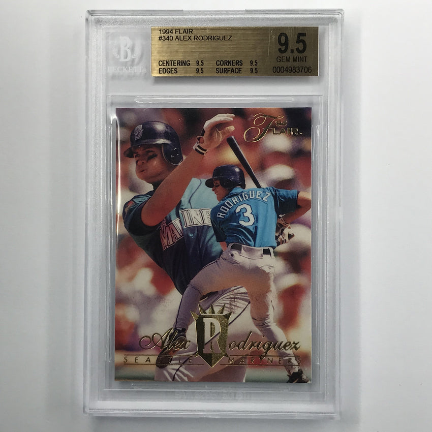 1994 Flair Alex Rodriguez Rookie Base No 340 BGS 9.5 706