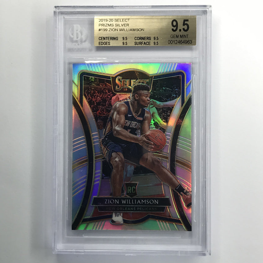 2019-20 Select Zion Williamson Premier Level Rookie Silver No 199 BGS 9.5 963