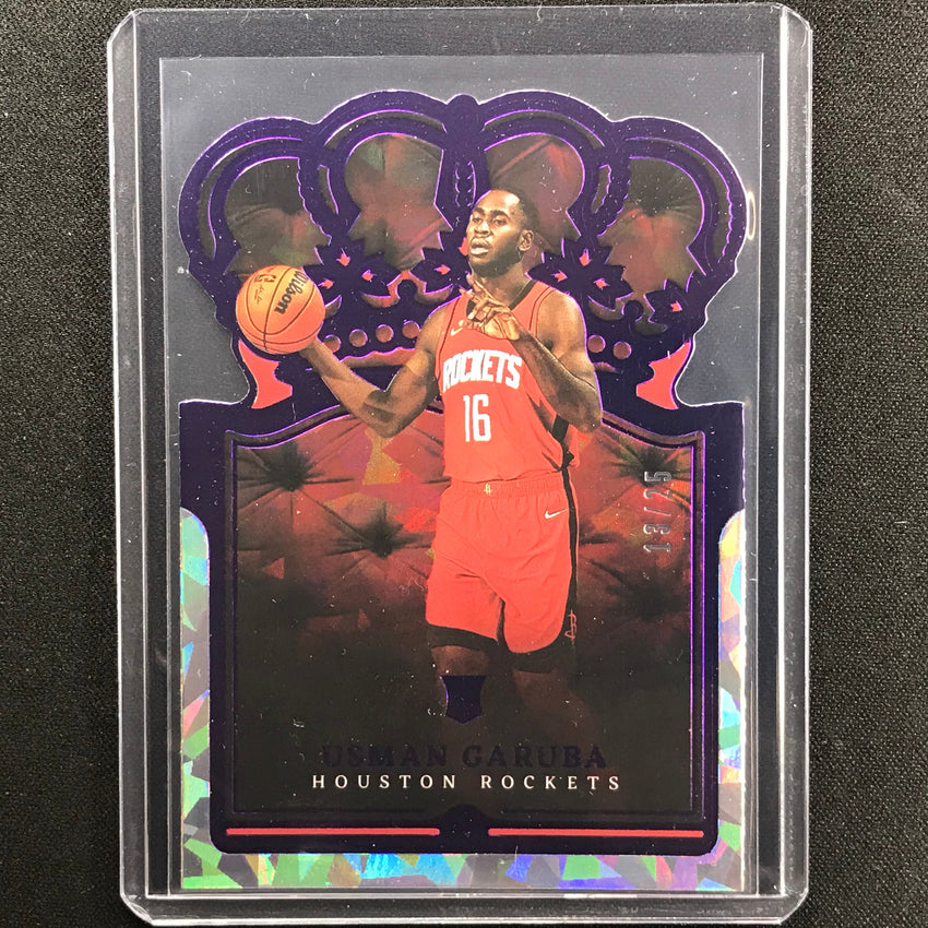 2021-22 Crown Royale Usman Garuba Rookie Crystal Purple 13/25