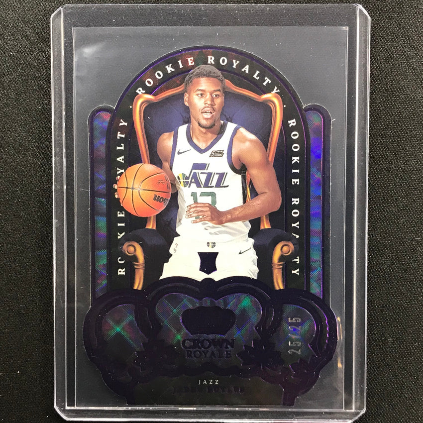 2021-22 Crown Royale Jared Butler Rookie Royalty Die-cut Purple 25/25