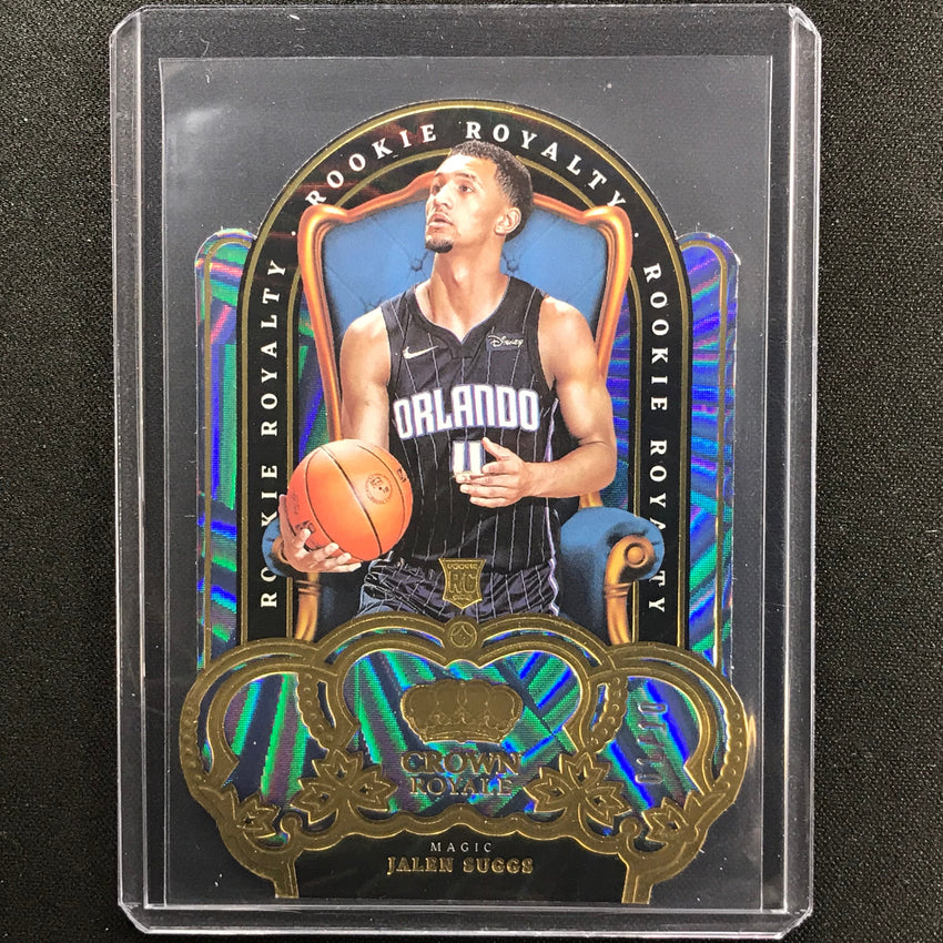 2021-22 Crown Royale Jalen Suggs Rookie Royalty Die-cut Gold 1/10