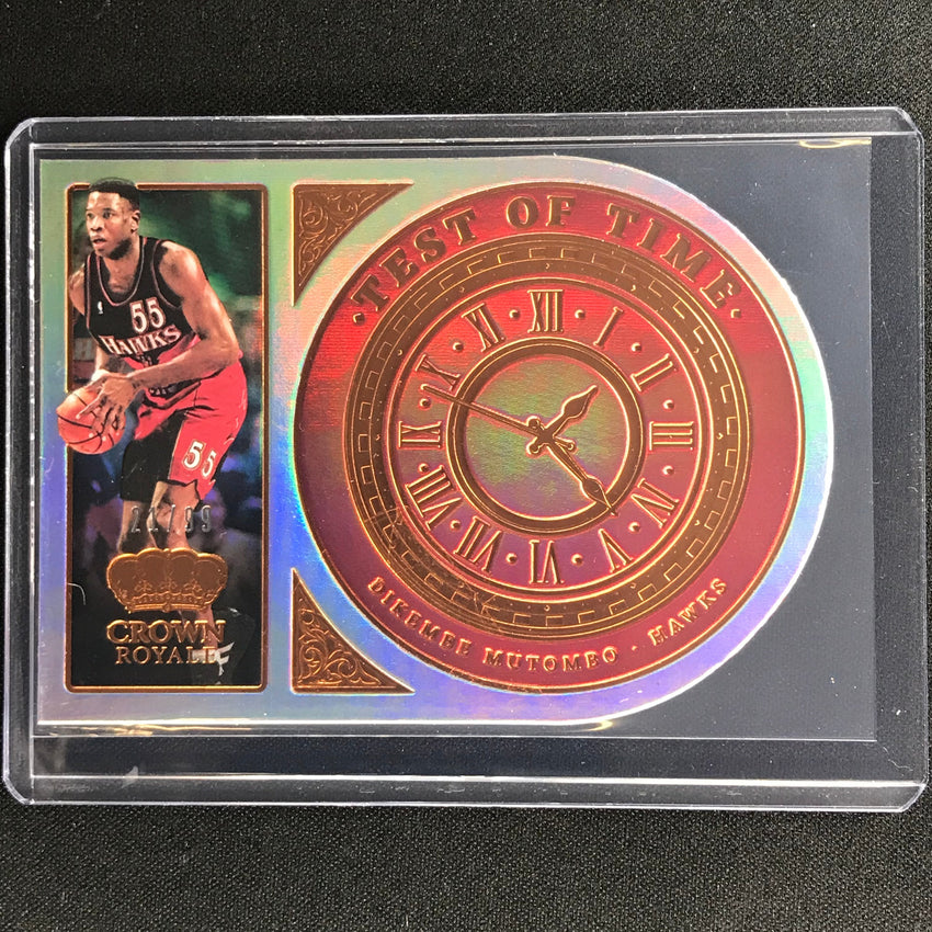 2021-22 Crown Royale Dikembe Mutumbo Test Of Time Die-cut 21/99