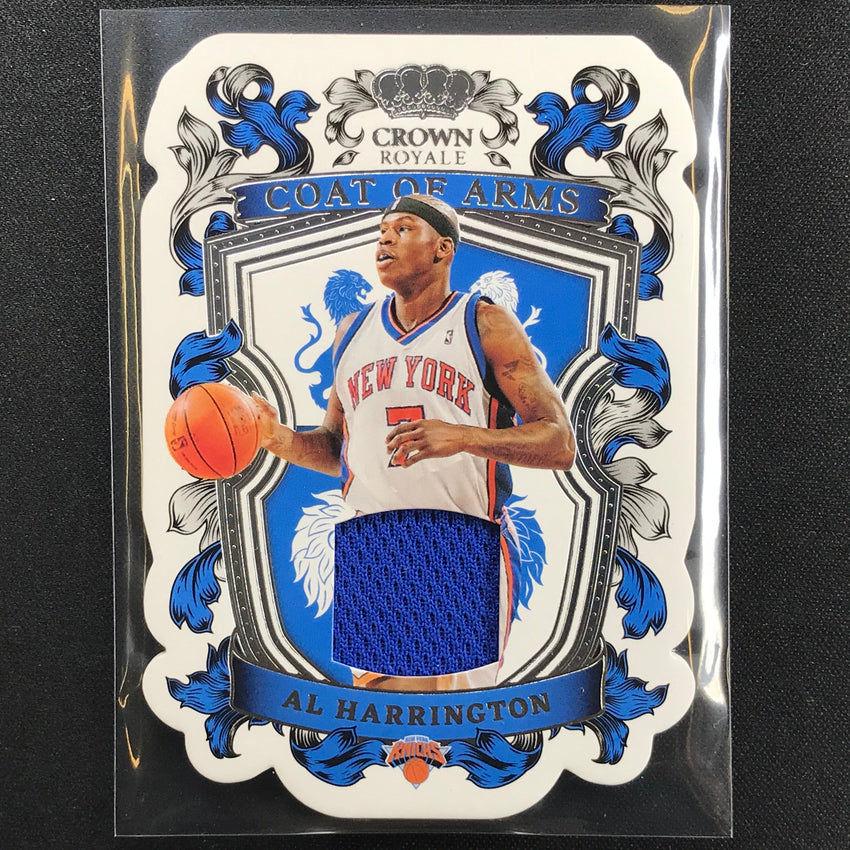 2021-22 Crown Royale Al Harrington Coat Of Arms Jersey Die-cut No Ahr A