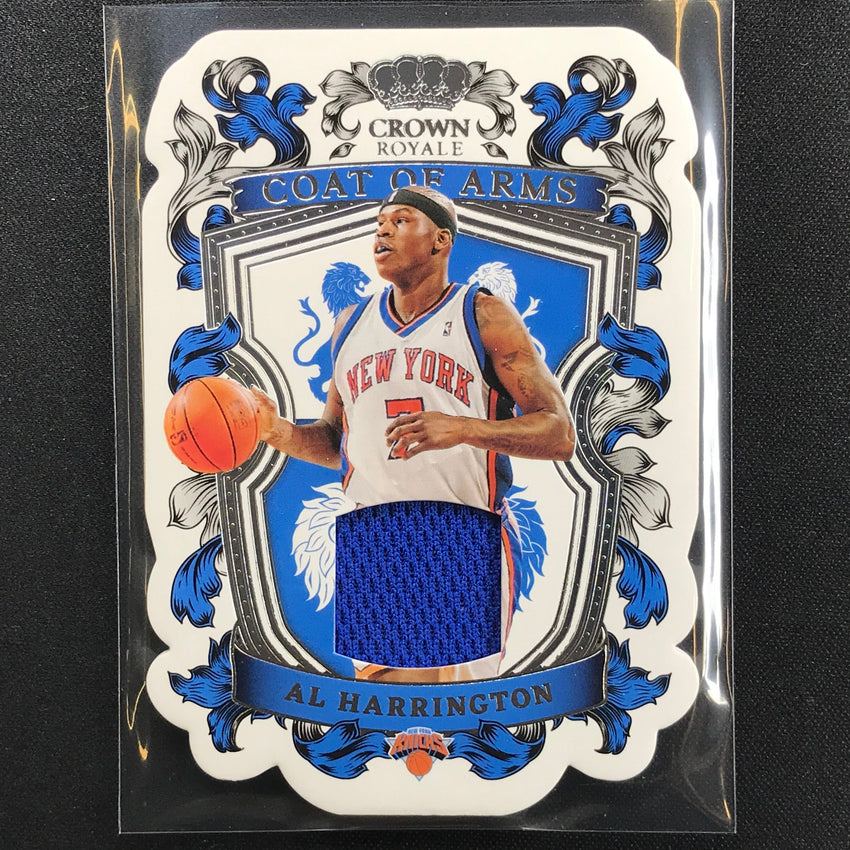 2021-22 Crown Royale Al Harrington Coat Of Arms Jersey Die-cut No Ahr B