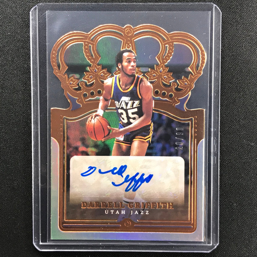 2021-22 Crown Royale Darrell Griffith Crown Autographs Die-cut 20/99