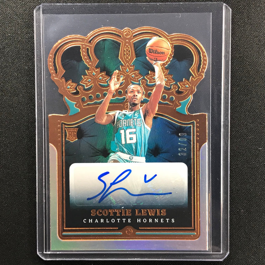 2021-22 Crown Royale Scottie Lewis Rookie Crown Autographs Die-cut 32/99