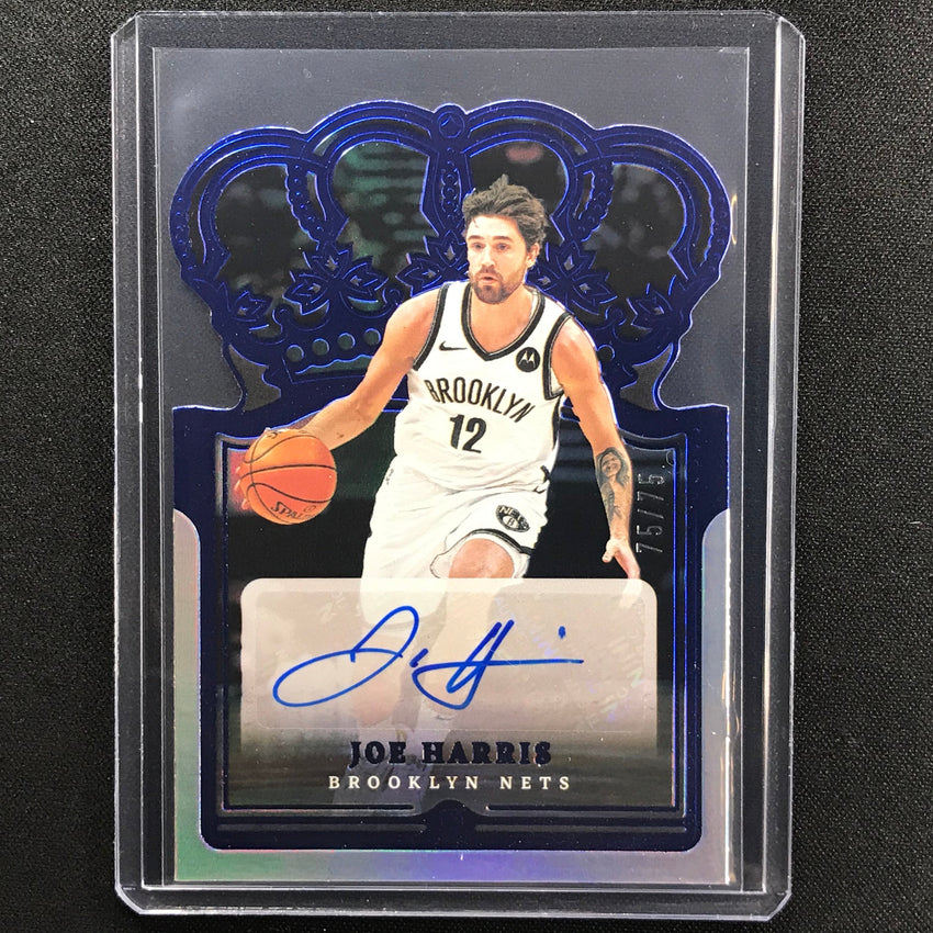 2021-22 Crown Royale Joe Harris Crown Autographs Die-cut Blue 75/75