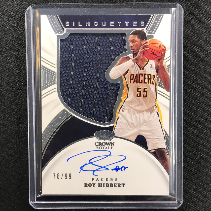 2021-22 Crown Royale Roy Hibbert Silhouettes Jersey Auto 78/99