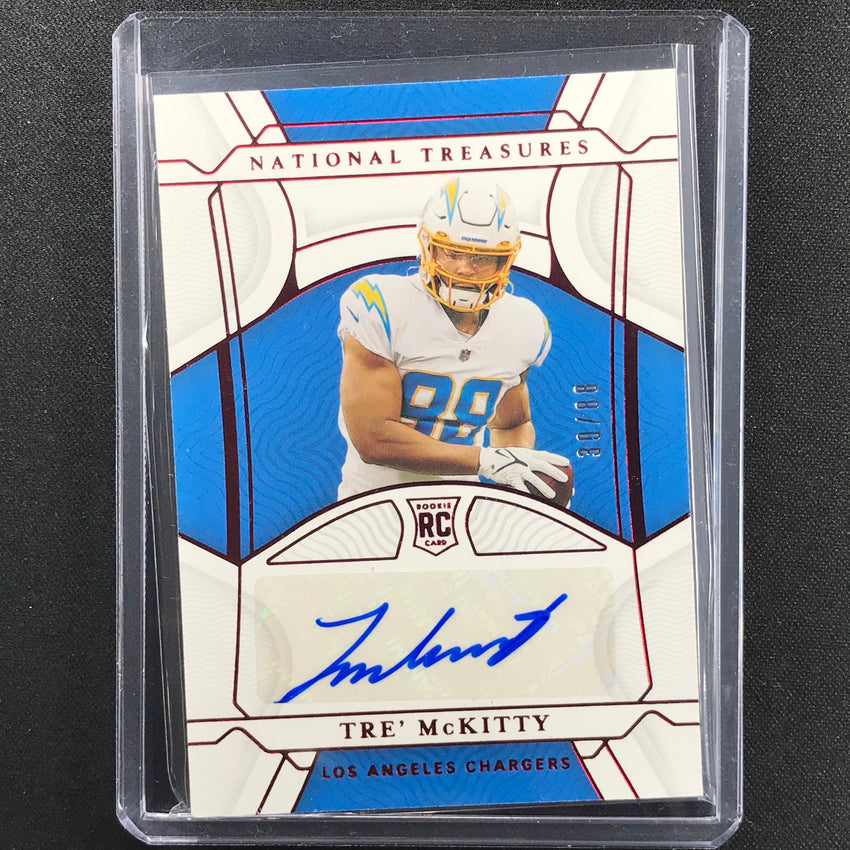 2021 National Treasures Tre Mckitty Rookie Signatures Auto Red 30/88