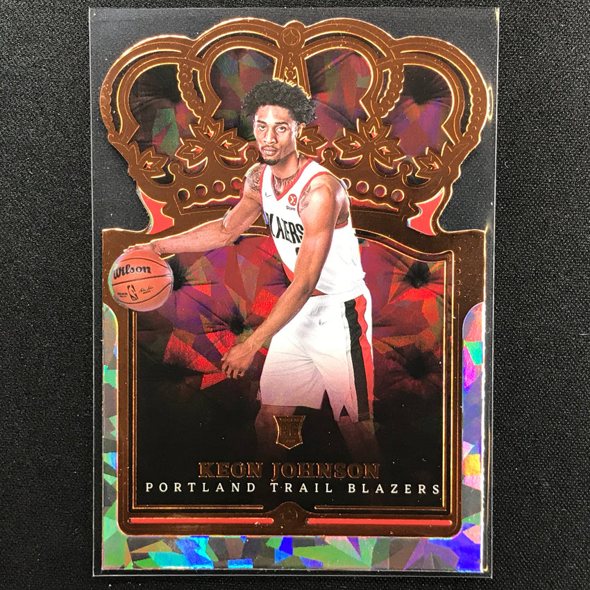 2021-22 Crown Royale KEON JOHNSON Rookie Crystal Bronze #63