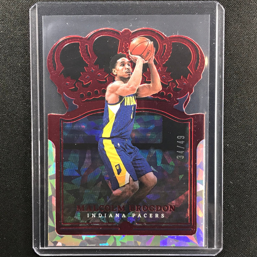 2021-22 Crown Royale Malcolm Brogdon Crystal Red 34/49