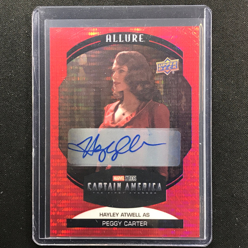 2022 Marvel Allure HAYLEY ATWELL AS PEGGY CARTER Auto Red Rainbow #10