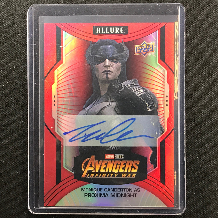 2022 Marvel Allure MONIQUE GANDERTON PROXIMA MIDNIGHT High Series Auto Red #115