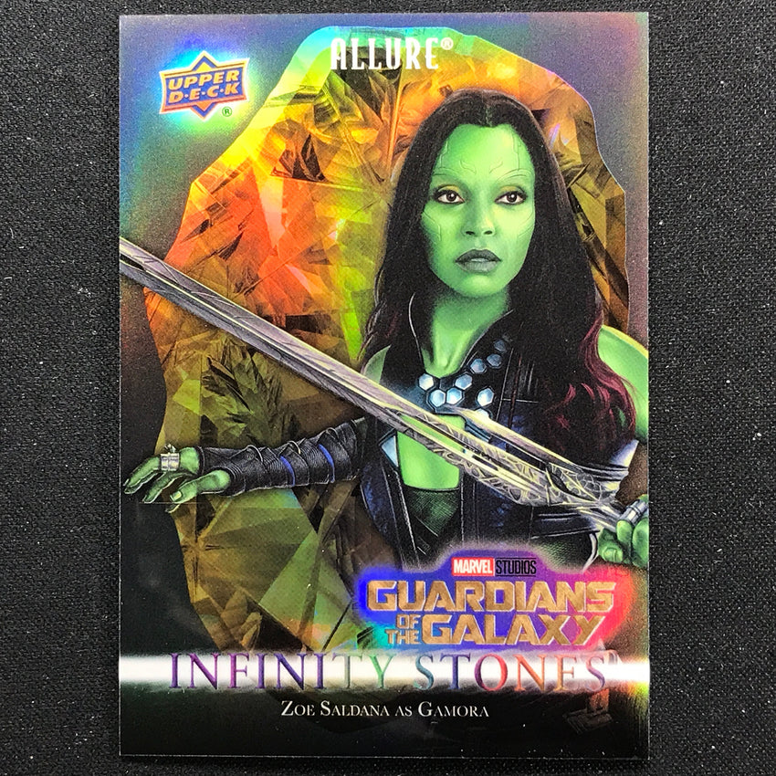 2022 Marvel Allure Zoe Saldana As Gamora Infinity Stones Mind Stone 185/299