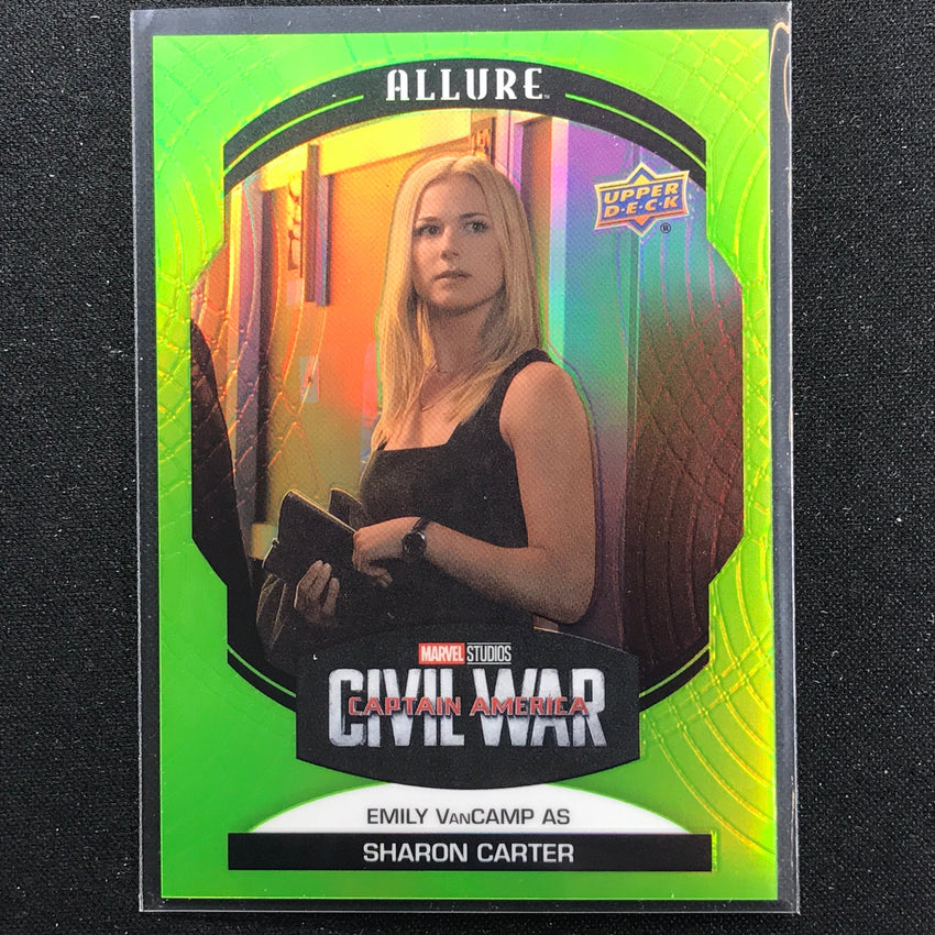 2022 Marvel Allure Emily Vancamp As Sharon Carter Green Quartz 35/99 No 45