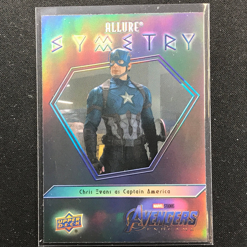 2022 Marvel Allure Chris Evans As Captain America Symmetry Black Base No 3