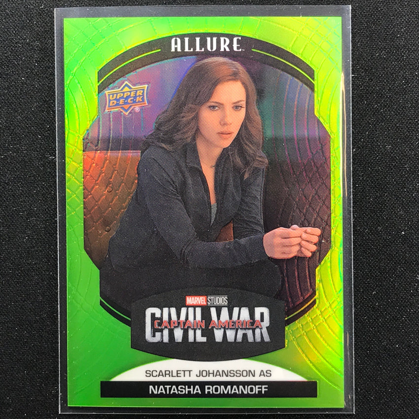 2022 Marvel Allure Scarlett Johansson As Natasha Romanoff Green Quartz 8/99 No 46