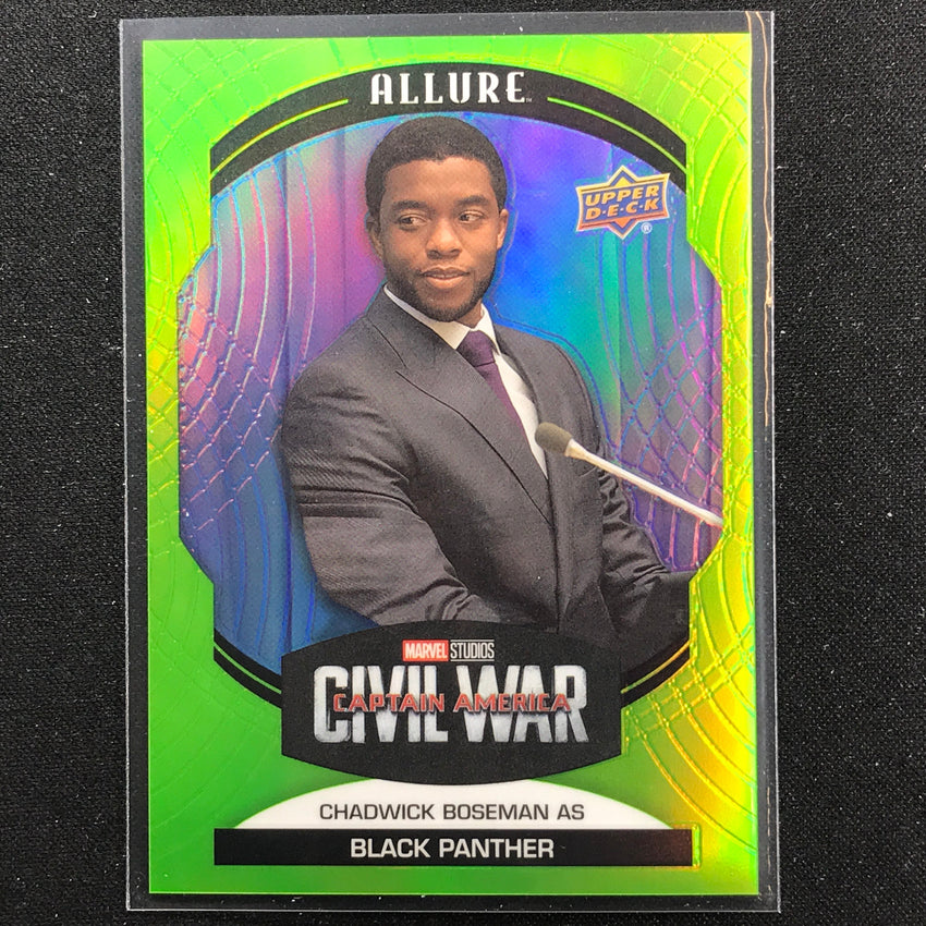 2022 Marvel Allure Chadwick Boseman As Black Panther Green Quartz 12/99 No 53