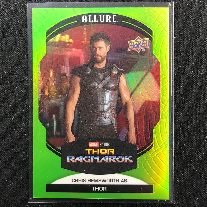 2022 Marvel Allure Chris Hemsworth As Thor Green Quartz 99/99 No 62