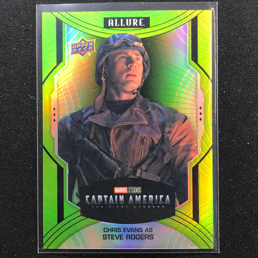 2022 Marvel Allure Chris Evans Steve Rogers High Series Green Quartz 64/99 No 126