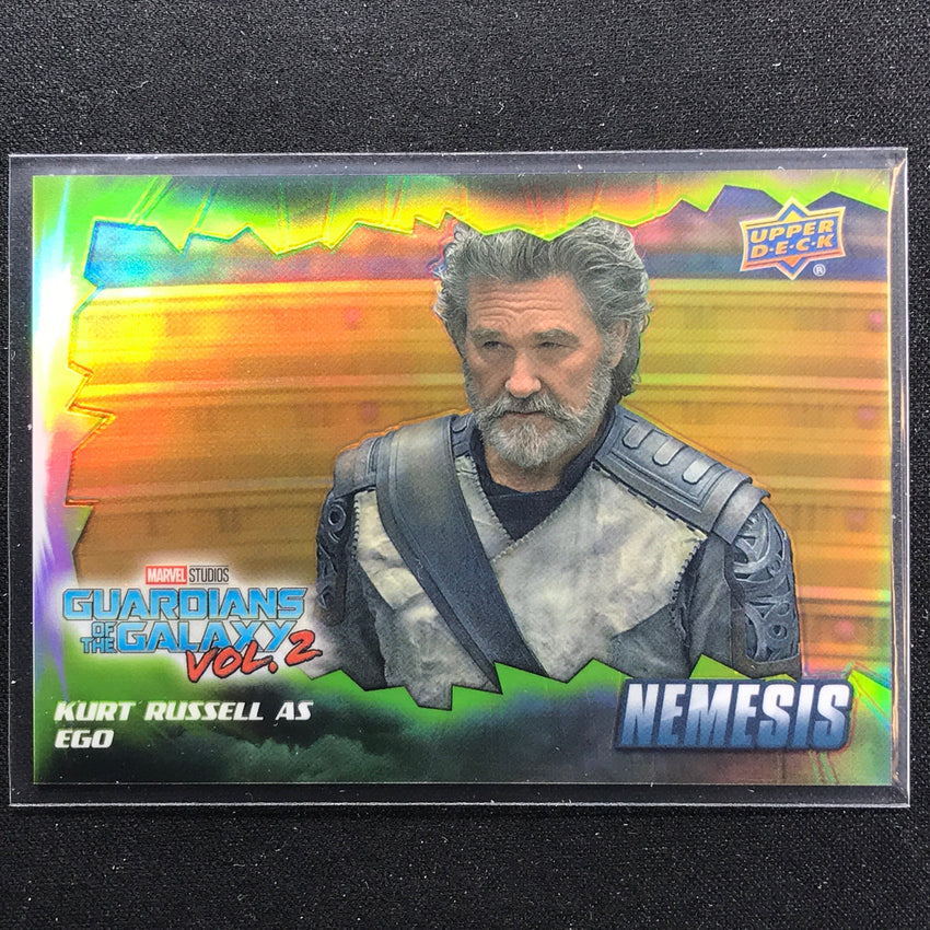 2022 Marvel Allure Kurt Russell As Ego Nemesis Green Quartz Rainbow 29/99