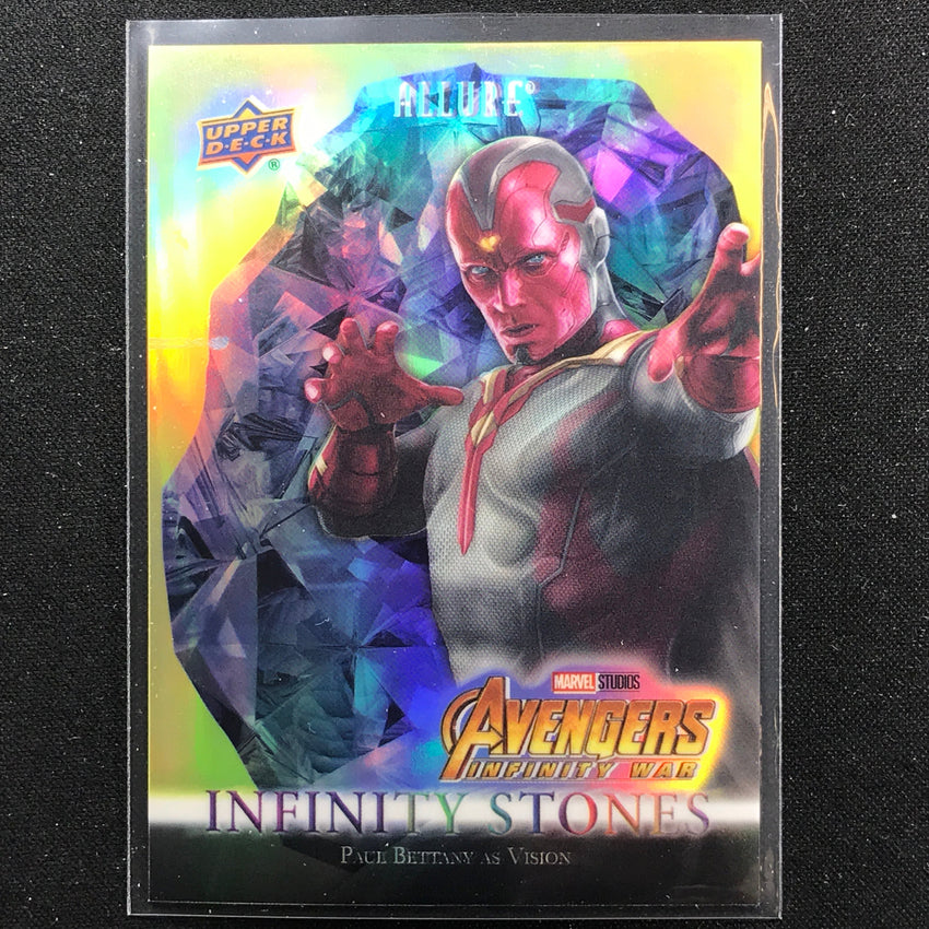 2022 Marvel Allure Paul Bettany Vision Infinity Stones Space Stone Gold 87/99