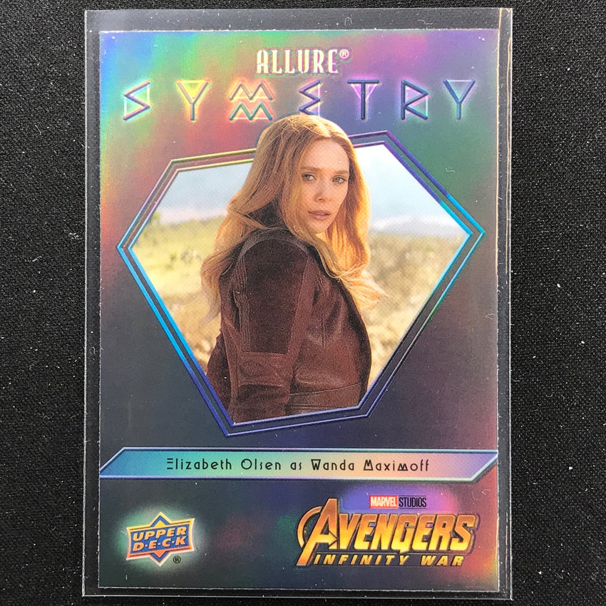 2022 Marvel Allure Elizabeth Olsen As Wanda Maximoff Symmetry Black Base No 9