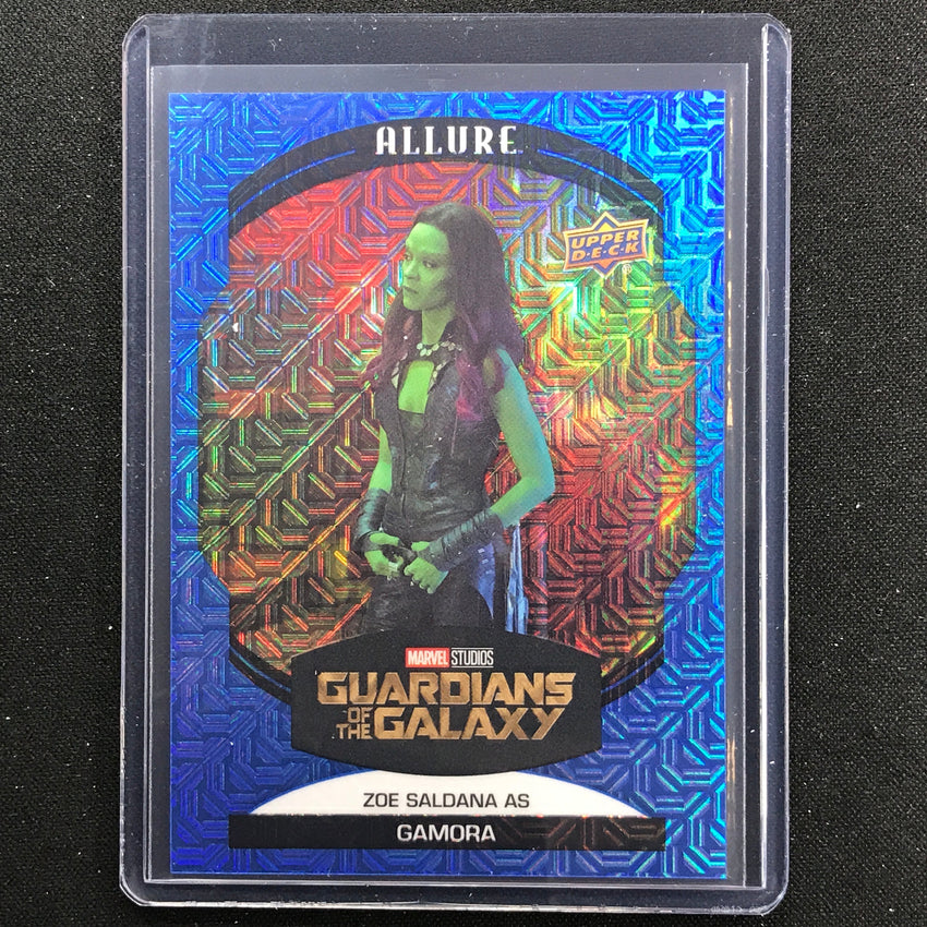 2022 Marvel Allure Zoe Saldana As Gamora Blue Line Mojo 17/35 No 36