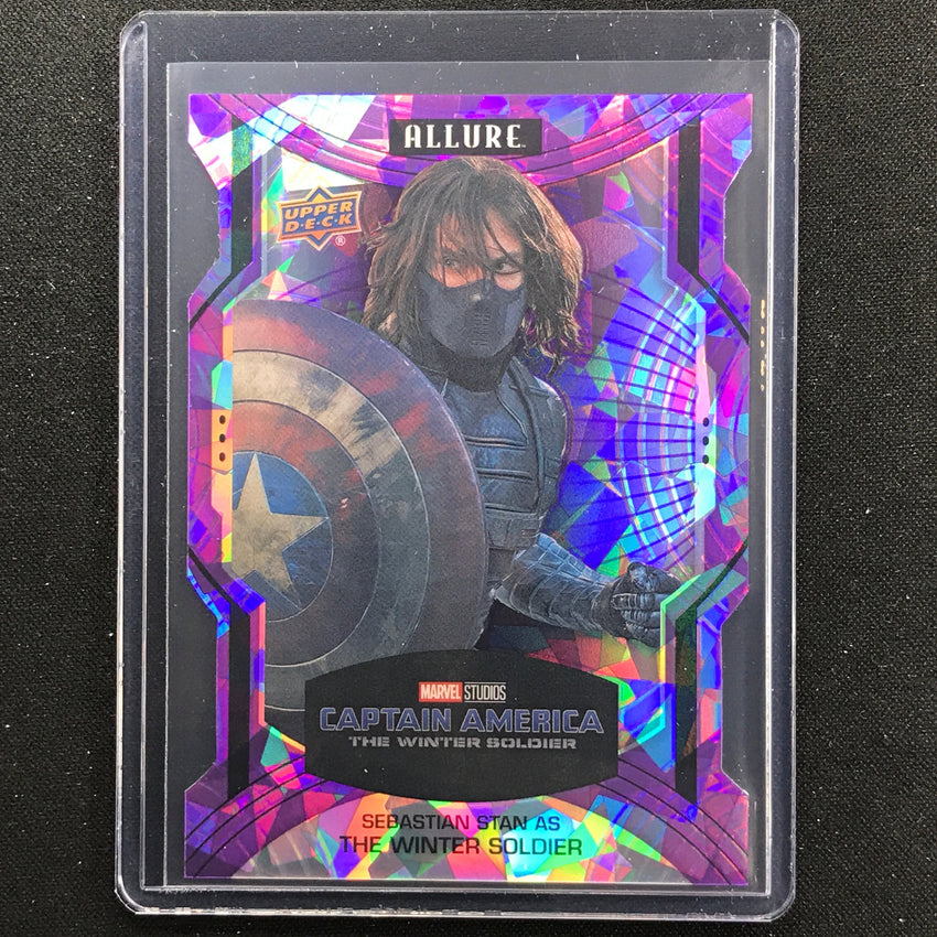 2022 Marvel Allure Sebastian Stan The Winter Soldier Purple Rainbow Die-cut 9/10