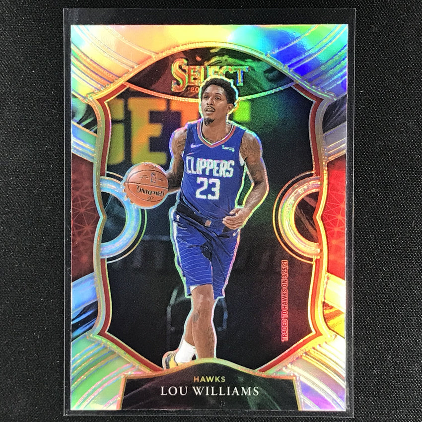 2020-21 Select Lou Williams Concourse Silver Prizm No 3