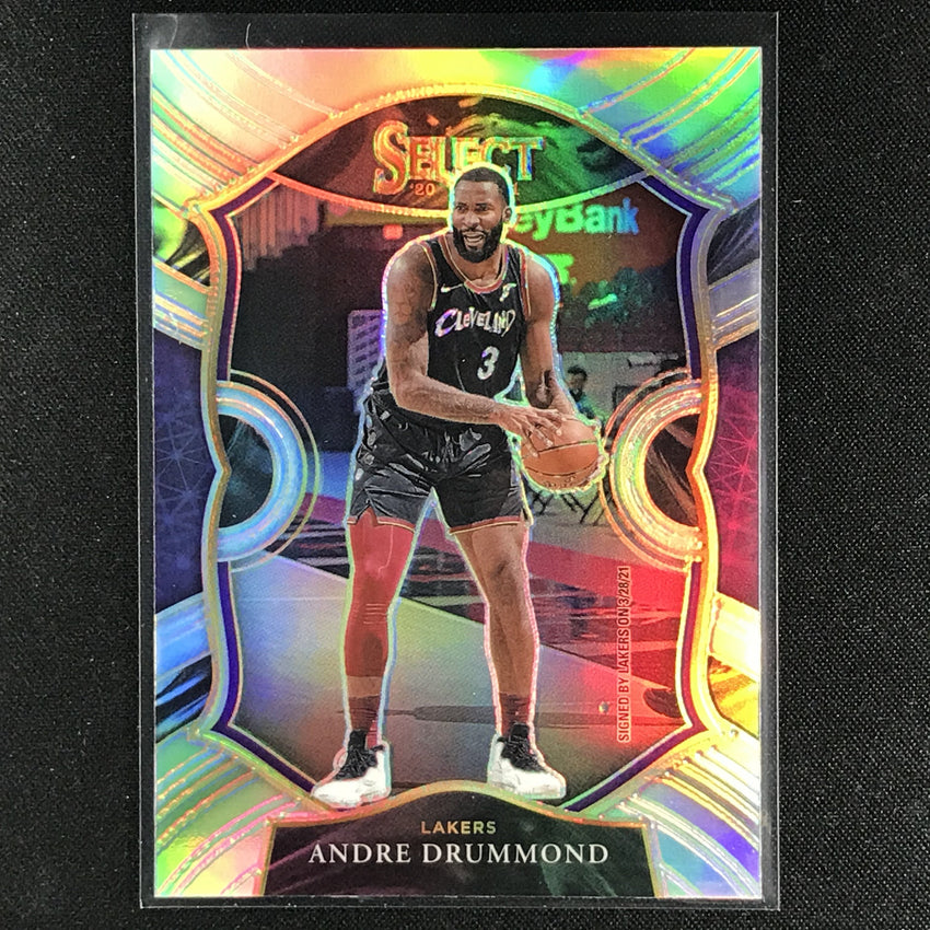 2020-21 Select Andre Drummond Concourse Silver Prizm No 5