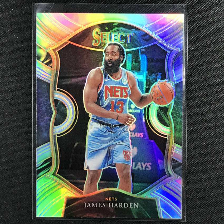 2020-21 Select James Harden Concourse Silver Prizm No 12
