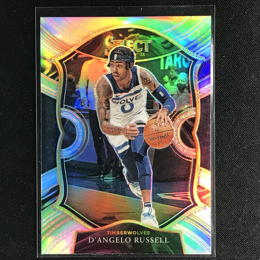 2020-21 Select Dangelo Russell Concourse Silver Prizm No 18