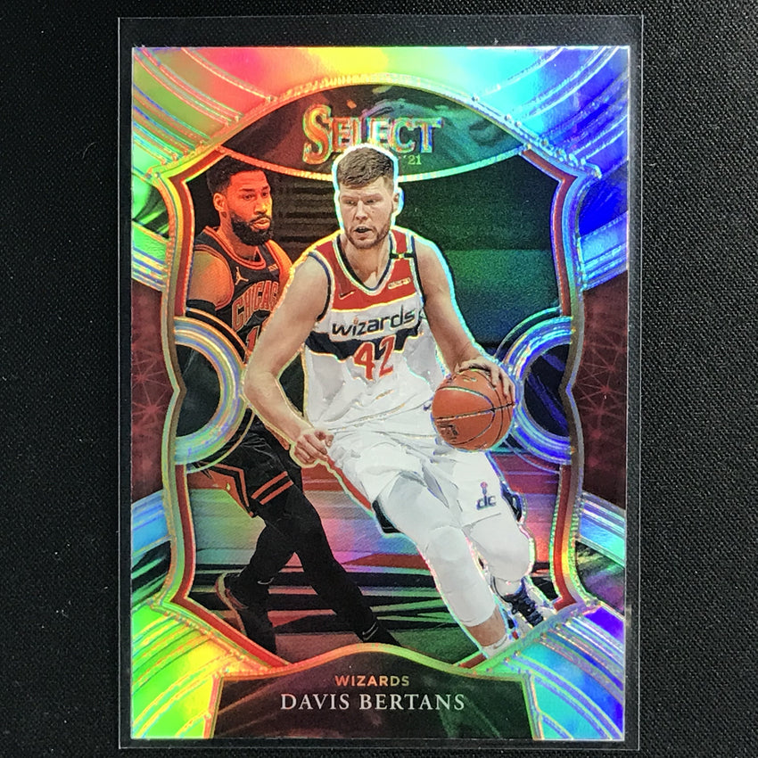 2020-21 Select Davis Bertans Concourse Silver Prizm No 28
