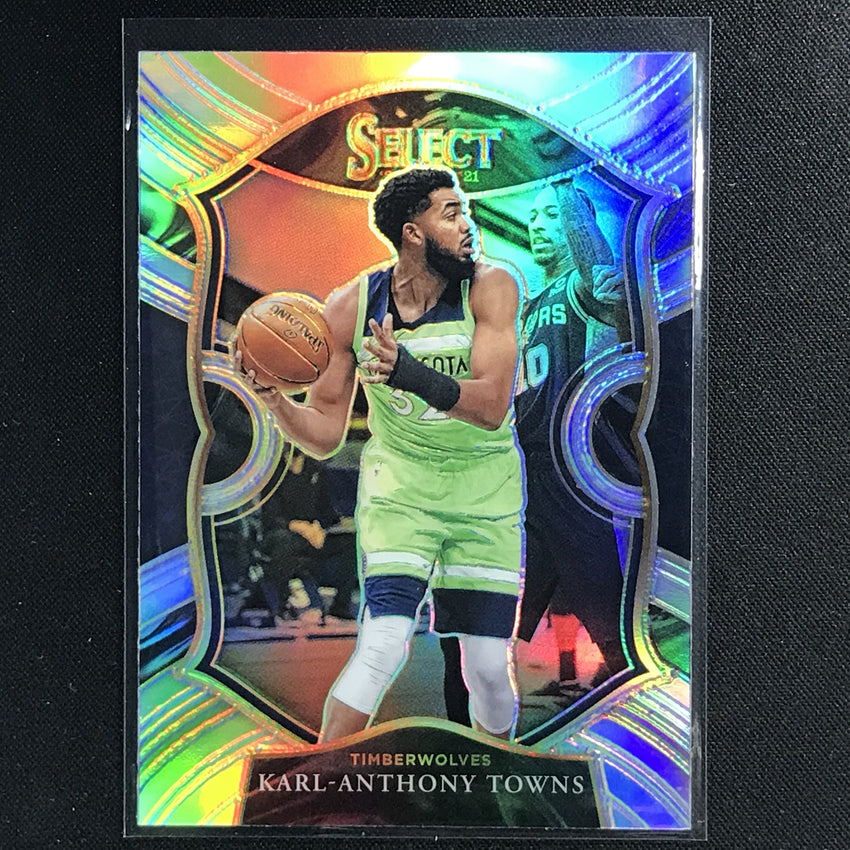 2020-21 Select Karl-anthony Towns Concourse Silver Prizm No 36