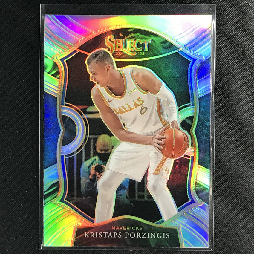 2020-21 Select Kristaps Porzingis Concourse Silver Prizm No 43