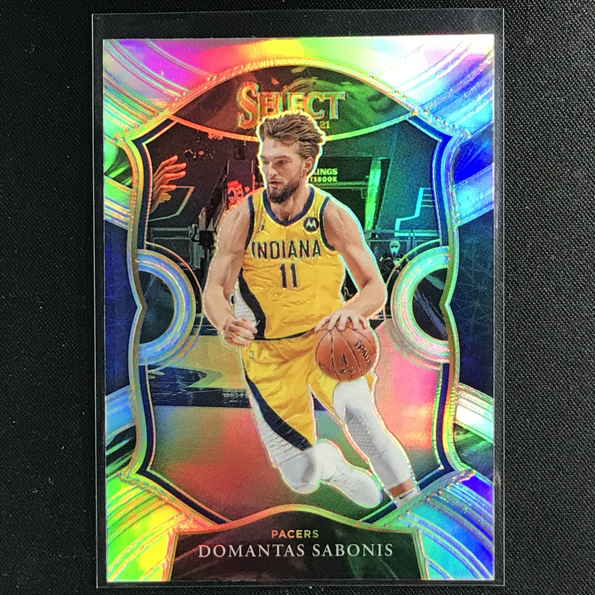 2020-21 Select Domantas Sabonis Concourse Silver Prizm No 56